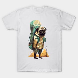 the pug goes on a hike T-Shirt